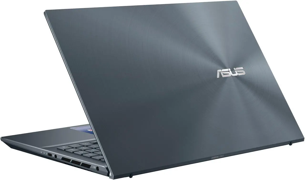 Alt view image 18 of 20 - ASUS ZenBook Pro 15 OLED Ultra-Slim Laptop 15.6" 4K UHD OLED NanoEdge Bezel Touch Display, Intel Core i7-10750H, NVIDIA GeForce GTX 1650 Ti, 16GB RAM, 1TB PCIe SSD, ScreenPad 2.0, Thunderbolt 3, Windows 10 Pro, Pine Grey, UX535LI-IH77T