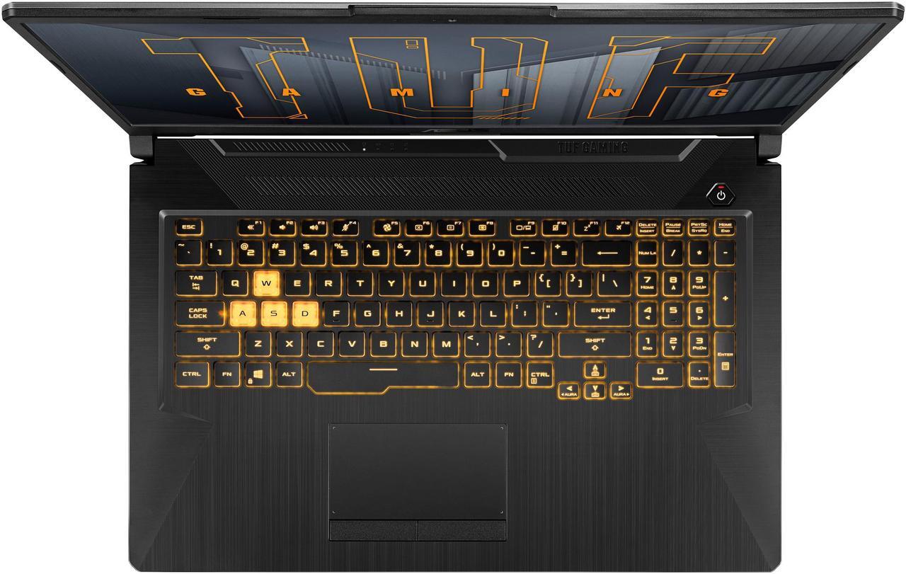 Alt view image 6 of 18 - ASUS TUF Gaming F17 Gaming Laptop, 17.3" 144Hz Full HD IPS-Type, Intel Core i7-11800H Processor, GeForce RTX 3060, 16GB DDR4, 1TB PCIe SSD, Gigabit Wi-Fi 6, Windows 10 Home, TUF706HM-ES76
