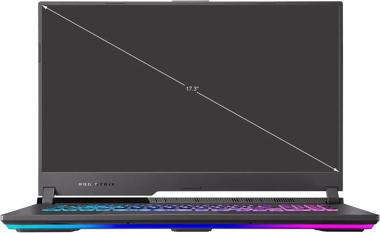Alt view image 2 of 19 - ASUS ROG Strix G17 (2021) Gaming Laptop, 17.3" 144Hz IPS Type FHD, NVIDIA GeForce RTX 3050 Ti, AMD Ryzen 7 4800H, 16GB DDR4, 512B PCIe NVMe SSD, RGB Keyboard, Windows 10, G713IE-EB74