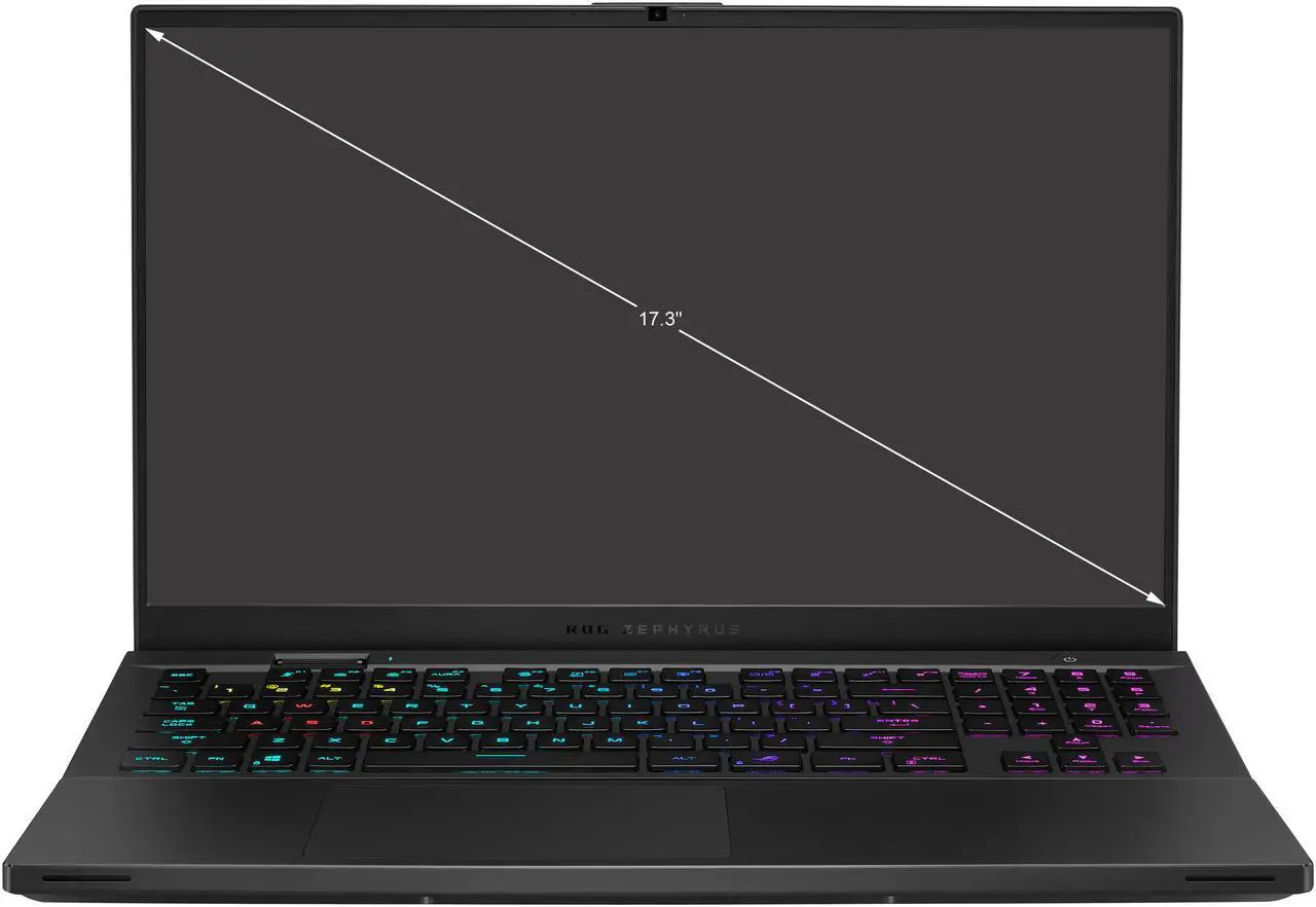 Alt view image 2 of 20 - ASUS ROG Zephyrus S17 (2021) Gaming Laptop, 17.3" 120Hz 4K Display, NVIDIA GeForce RTX 3080, Intel Core i9-11900H, 32GB DDR4, 3TB SSD, Per-Key RGB Keyboard, Thunderbolt 4, Windows 10 Pro, GX703HS-XB99
