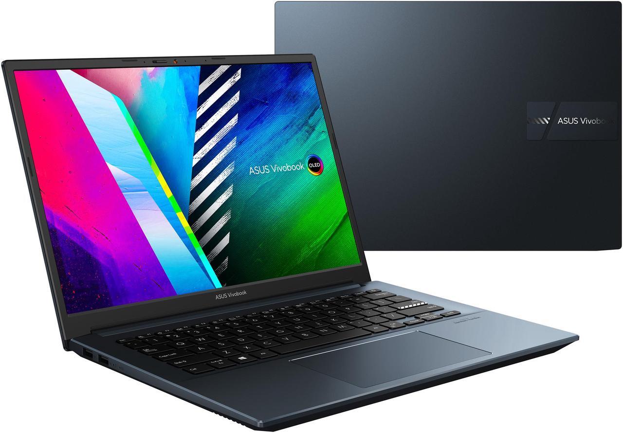 Alt view image 20 of 20 - ASUS VivoBook Pro 14 OLED Slim Laptop, 14" WQXGA+ 16:10 OLED Display, AMD Ryzen 7 5800H CPU, NVIDIA GeForce RTX 3050, 16GB RAM, 1TB SSD, Windows 11 Pro, Quiet Blue, M3401QC-EB74