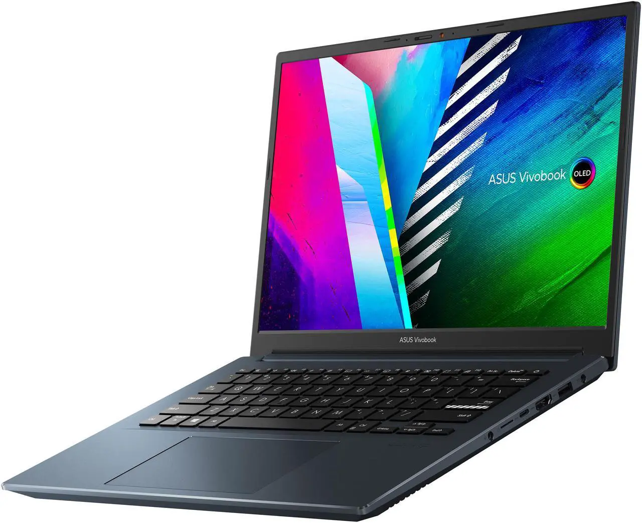 Alt view image 7 of 20 - ASUS VivoBook Pro 14 OLED Slim Laptop, 14" WQXGA+ 16:10 OLED Display, AMD Ryzen 7 5800H CPU, NVIDIA GeForce RTX 3050, 16GB RAM, 1TB SSD, Windows 11 Pro, Quiet Blue, M3401QC-EB74