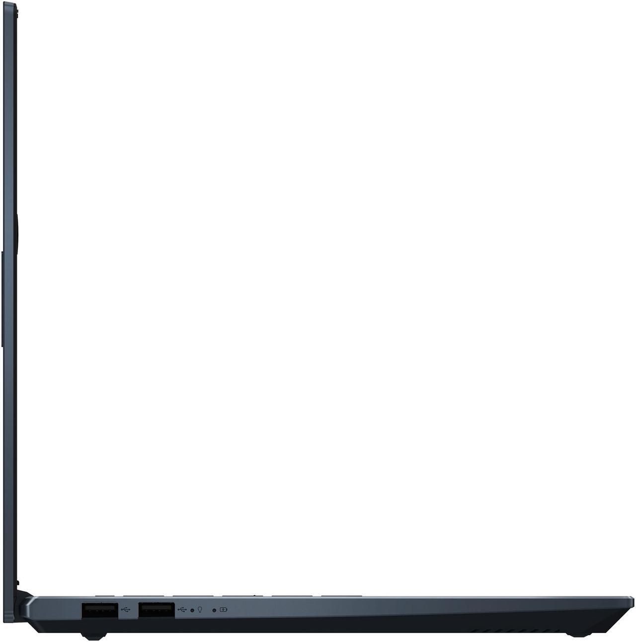 Alt view image 14 of 20 - ASUS VivoBook Pro 14 OLED Slim Laptop, 14" WQXGA+ 16:10 OLED Display, AMD Ryzen 7 5800H CPU, NVIDIA GeForce RTX 3050, 16GB RAM, 1TB SSD, Windows 11 Pro, Quiet Blue, M3401QC-EB74