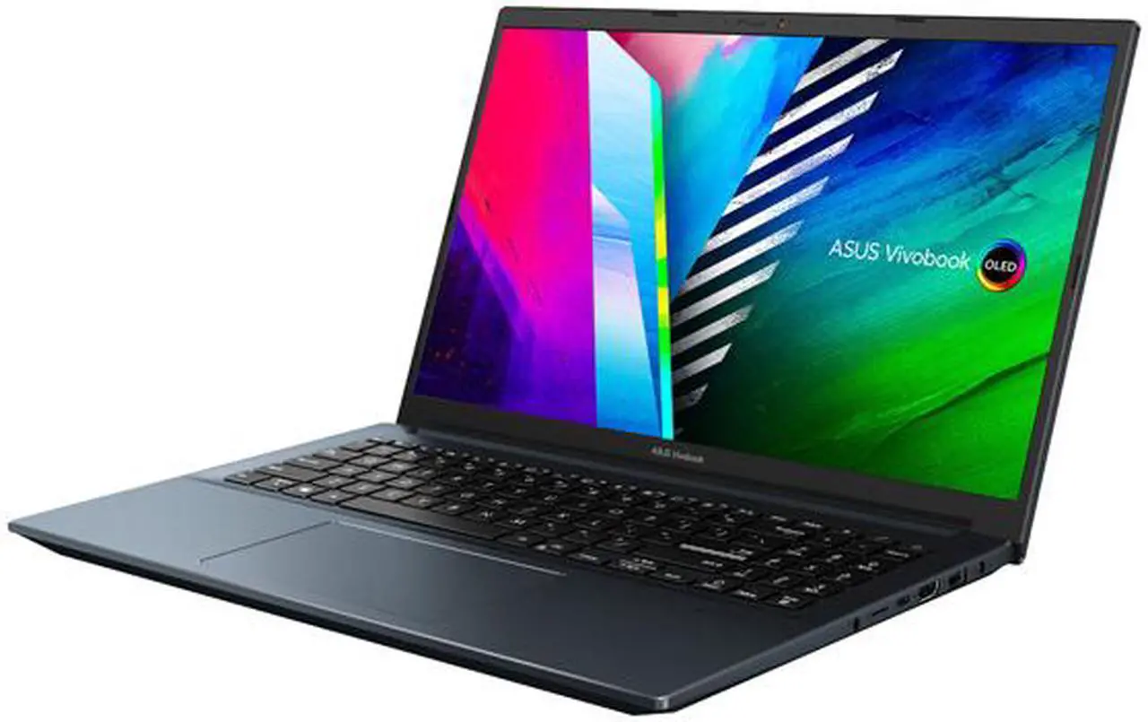 Alt view image 3 of 20 - ASUS VivoBook Pro 15 OLED Slim Laptop, 15.6" FHD OLED Display, Intel Core i5-11300H CPU, NVIDIA GeForce GTX 1650 Max-Q, 8GB RAM, 512GB SSD, Windows 11 Home, Quiet Blue, K3500PH-DB51