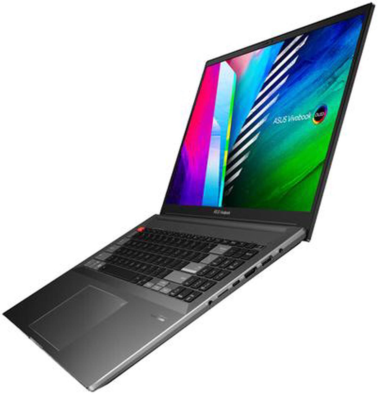 Alt view image 4 of 15 - ASUS VivoBook Pro 16X OLED Slim Laptop, 16" WQUXGA 16:10 Display, AMD Ryzen 7 5800H CPU, NVIDIA GeForce RTX 3050 Ti, 16GB RAM, 1TB SSD, Windows 11 Home, 0°Black, M7600QE-DB74