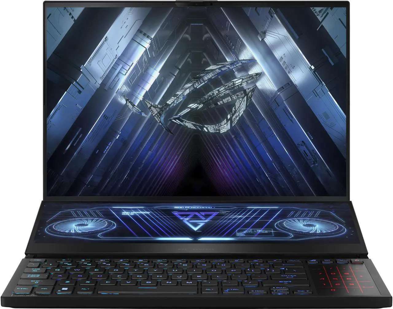 Main image of ASUS ROG Zephyrus Duo 16 (2022) Gaming Laptop, 16" 165Hz ROG Nebula HDR QHD 16:10 Display, NVIDIA GeForce RTX 3070 Ti, AMD Ryzen 9 6900HX, 32GB DDR5, 1TB SSD, Windows 11 Pro, GX650RW-XS96