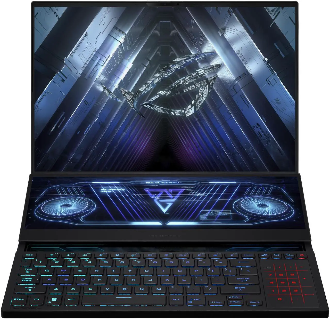 Alt view image 7 of 20 - ASUS ROG Zephyrus Duo 16 (2022) Gaming Laptop, 16" 165Hz ROG Nebula HDR QHD 16:10 Display, NVIDIA GeForce RTX 3070 Ti, AMD Ryzen 9 6900HX, 32GB DDR5, 1TB SSD, Windows 11 Pro, GX650RW-XS96