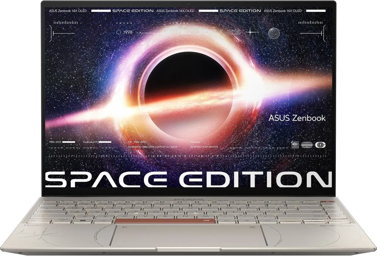 Main image of ASUS ZenBook 14X OLED Space Edition Laptop, 14" 2.8K 16:10 OLED Touch Display, Intel Core i9-12900H CPU, 32GB RAM, 1TB SSD, Windows 11 Pro, ZenVision Display, UX5401ZAS-XS99T