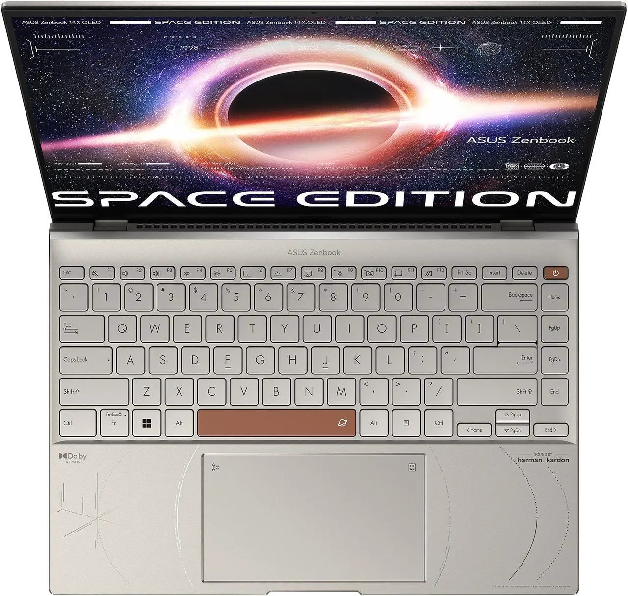 Alt view image 11 of 20 - ASUS ZenBook 14X OLED Space Edition Laptop, 14" 2.8K 16:10 OLED Touch Display, Intel Core i9-12900H CPU, 32GB RAM, 1TB SSD, Windows 11 Pro, ZenVision Display, UX5401ZAS-XS99T