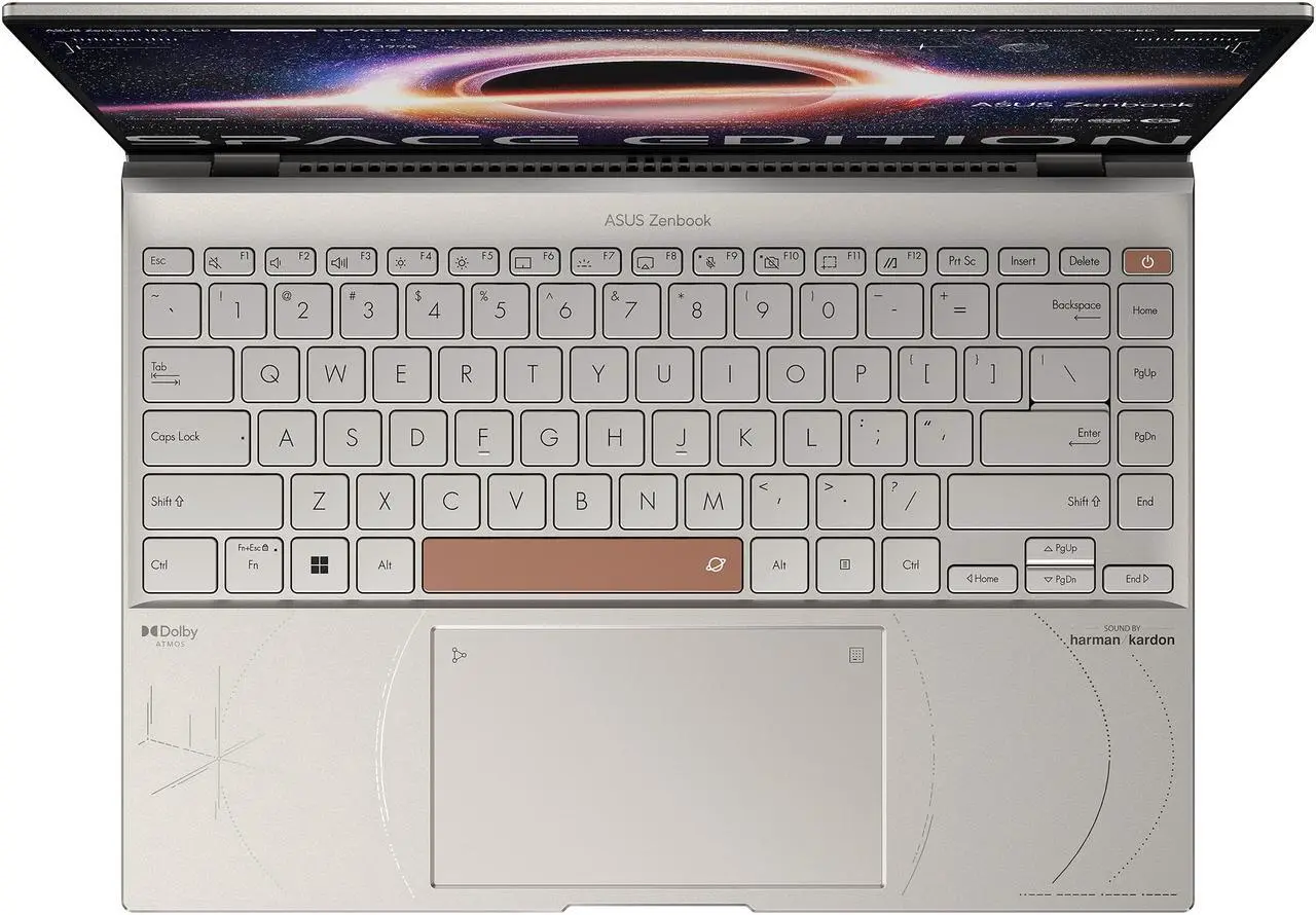 Alt view image 10 of 20 - ASUS ZenBook 14X OLED Space Edition Laptop, 14" 2.8K 16:10 OLED Touch Display, Intel Core i9-12900H CPU, 32GB RAM, 1TB SSD, Windows 11 Pro, ZenVision Display, UX5401ZAS-XS99T