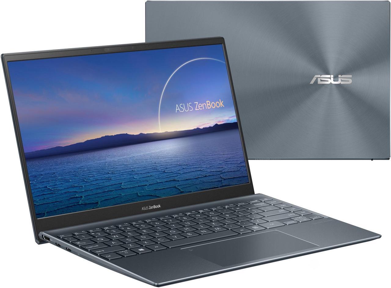 Main image of ASUS Laptop ZenBook UM425QA-EH59-CA AMD Ryzen 5 5000 Series 5600H (3.30GHz) 8GB Memory 512 GB PCIe SSD AMD Radeon Graphics 14.0" Windows 11 Home 64-bit