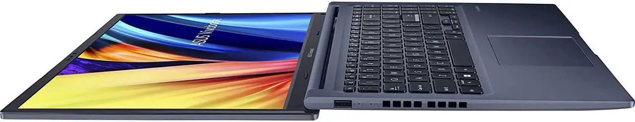 Alt view image 6 of 7 - ASUS VivoBook 15X OLED Laptop, 15.6" OLED Display, AMD Ryzen 5 5600H CPU, AMD Radeon GPU, 8GB RAM, 512GB SSD, Windows 11 Home, Quiet Blue, M1503QA-ES52
