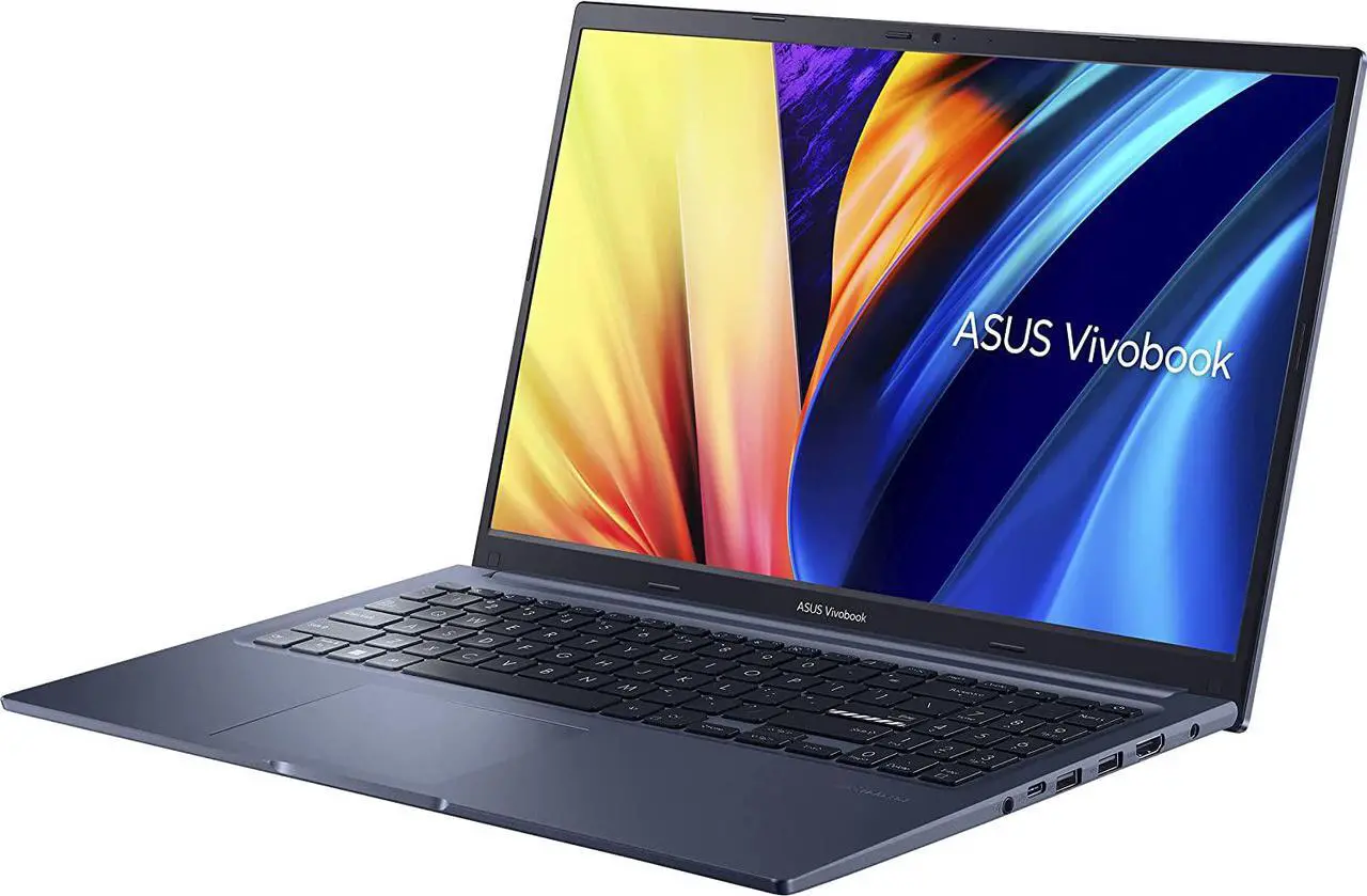 Alt view image 2 of 7 - ASUS VivoBook 15X OLED Laptop, 15.6" OLED Display, AMD Ryzen 5 5600H CPU, AMD Radeon GPU, 8GB RAM, 512GB SSD, Windows 11 Home, Quiet Blue, M1503QA-ES52