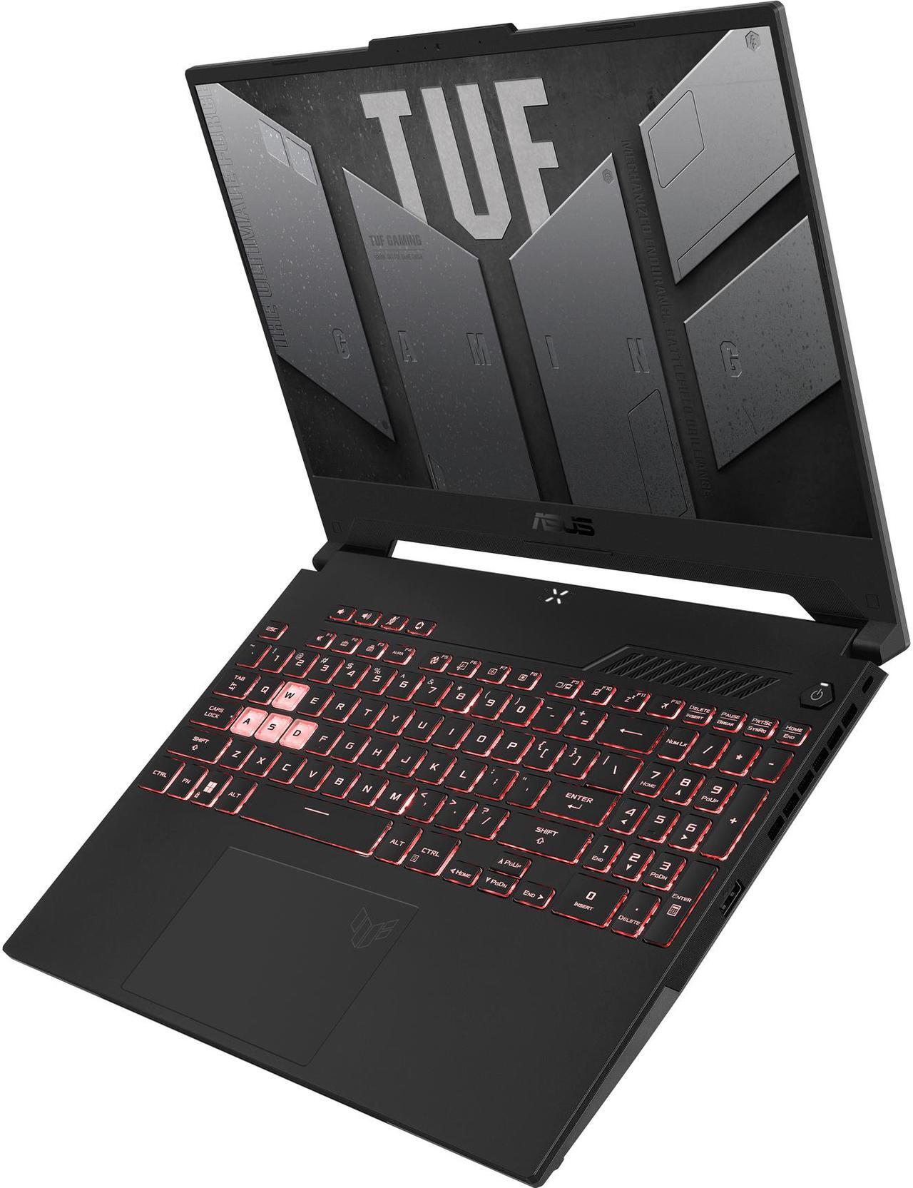 Alt view image 5 of 20 - ASUS TUF Gaming A15 (2022) Gaming Laptop, 15.6" 300Hz FHD Display, AMD Ryzen 7 6800H, GeForce RTX 3060, 16GB DDR5, 512GB PCIe SSD, Wi-Fi 6, Windows 11 Home, Mecha Gray, FA507RM-ES73