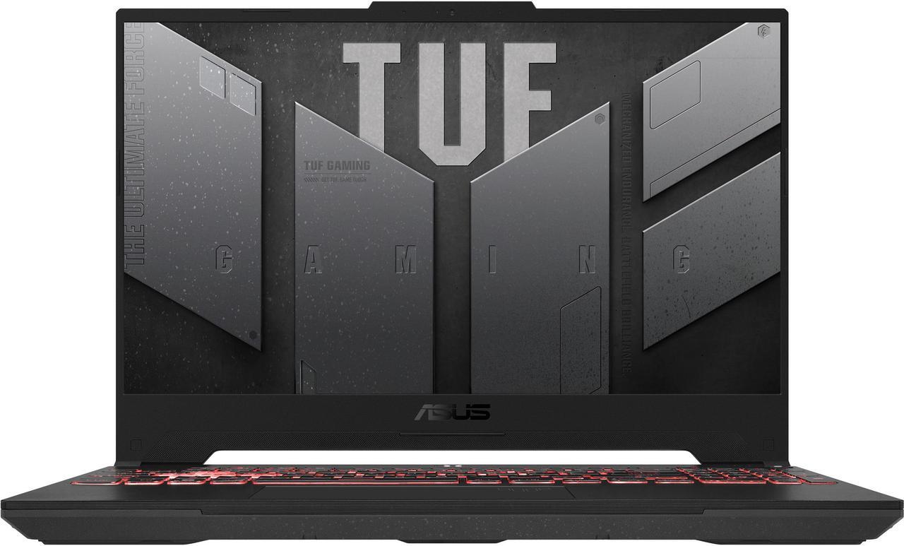 Alt view image 6 of 20 - ASUS TUF Gaming A15 (2022) Gaming Laptop, 15.6" 300Hz FHD Display, AMD Ryzen 7 6800H, GeForce RTX 3060, 16GB DDR5, 512GB PCIe SSD, Wi-Fi 6, Windows 11 Home, Mecha Gray, FA507RM-ES73