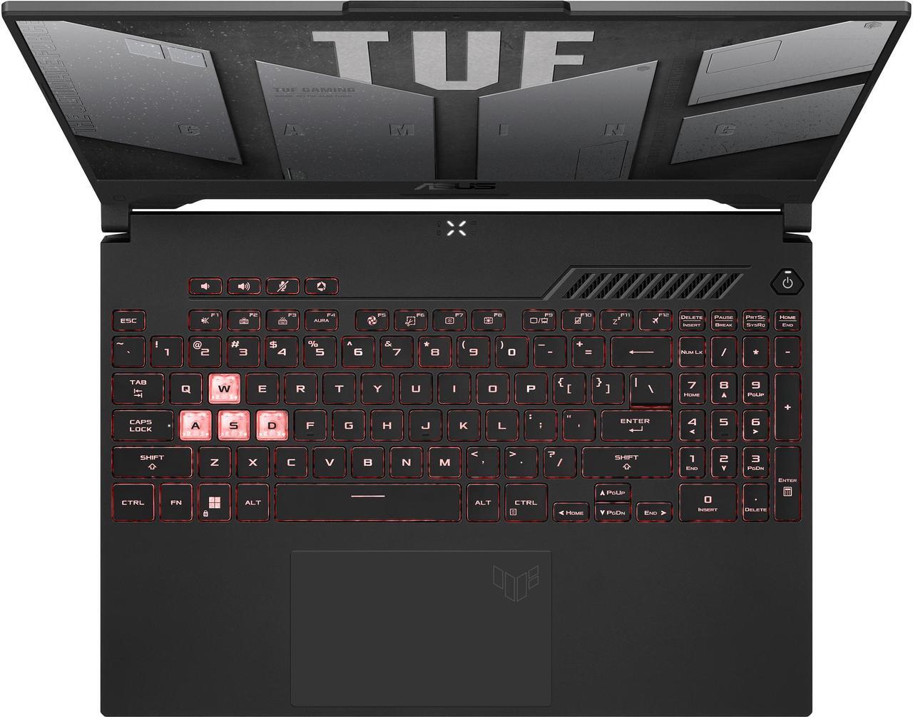 Alt view image 7 of 20 - ASUS TUF Gaming A15 (2022) Gaming Laptop, 15.6" 300Hz FHD Display, AMD Ryzen 7 6800H, GeForce RTX 3060, 16GB DDR5, 512GB PCIe SSD, Wi-Fi 6, Windows 11 Home, Mecha Gray, FA507RM-ES73