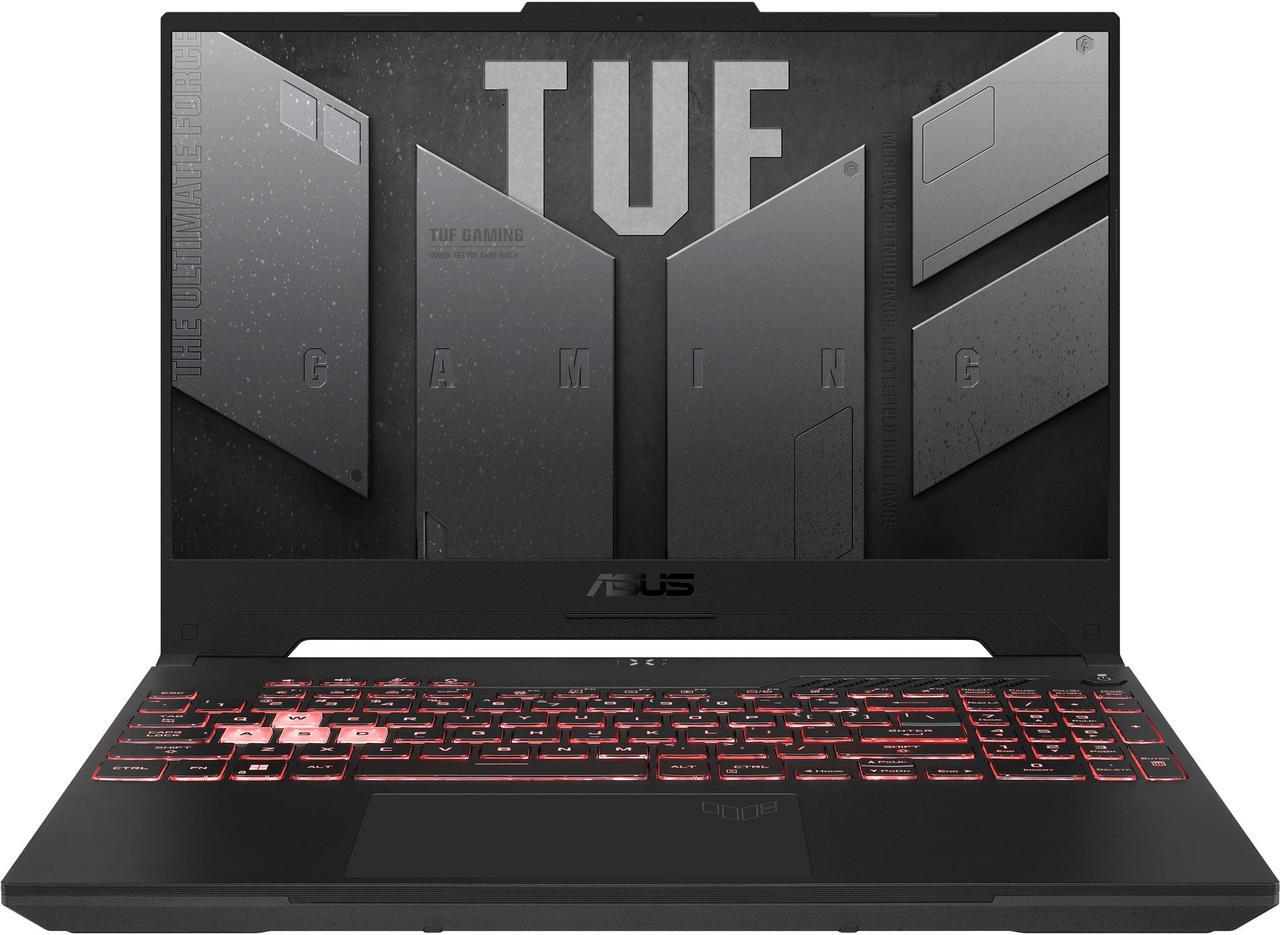 Main image of ASUS TUF Gaming A15 (2022) Gaming Laptop, 15.6" 300Hz FHD Display, AMD Ryzen 7 6800H, GeForce RTX 3060, 16GB DDR5, 512GB PCIe SSD, Wi-Fi 6, Windows 11 Home, Mecha Gray, FA507RM-ES73