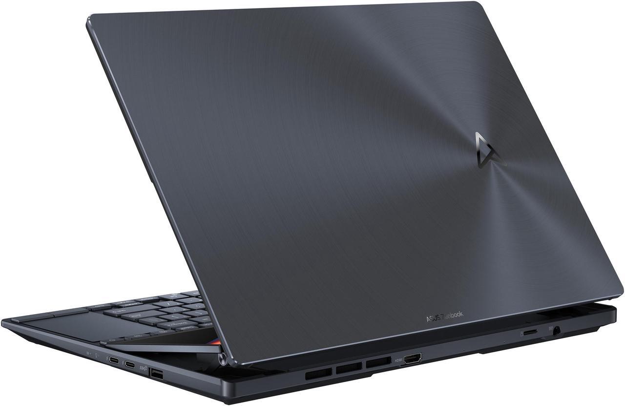 Alt view image 5 of 13 - ASUS Zenbook Pro 14 Duo OLED 14.5" 2.8K OLED Touch, 120Hz Refresh Rate, ScreenPad Plus, Intel i9-12900H CPU, RTX 3050 Ti, 32GB RAM, 2TB SSD, Windows 11 Home, Tech Black, UX8402ZE-IB99T