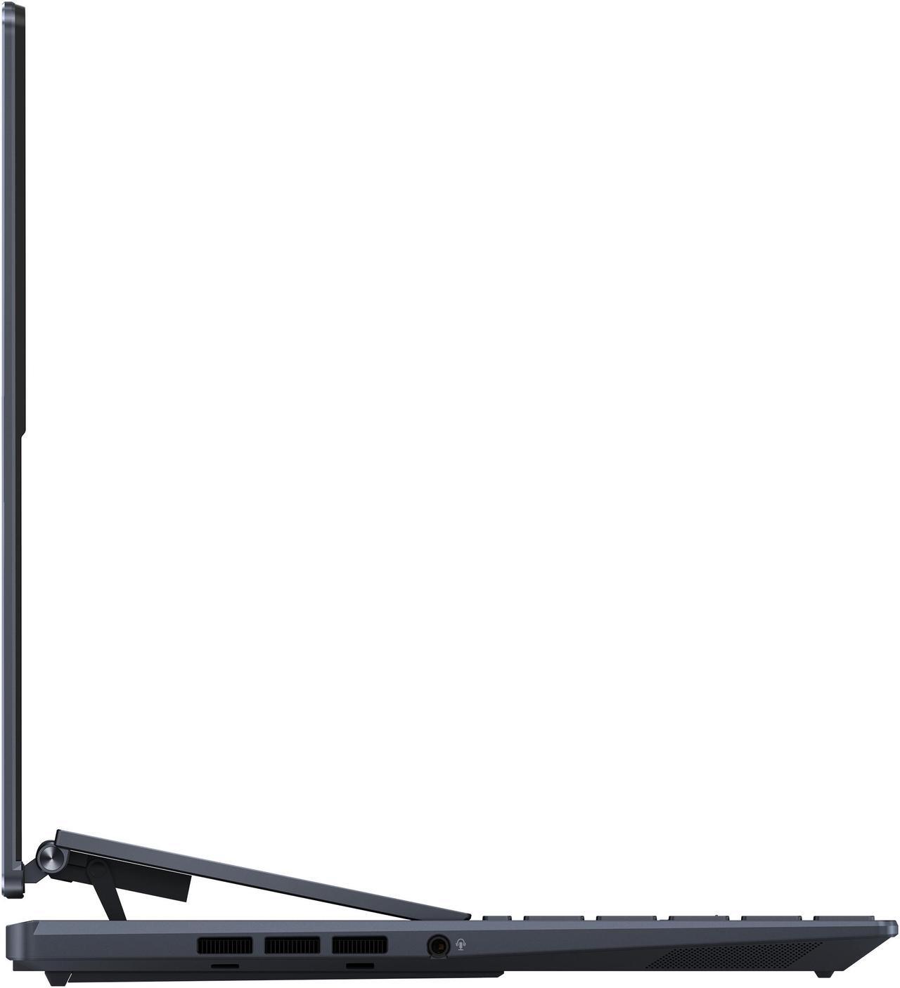 Alt view image 10 of 13 - ASUS Zenbook Pro 14 Duo OLED 14.5" 2.8K OLED Touch, 120Hz Refresh Rate, ScreenPad Plus, Intel i9-12900H CPU, RTX 3050 Ti, 32GB RAM, 2TB SSD, Windows 11 Home, Tech Black, UX8402ZE-IB99T