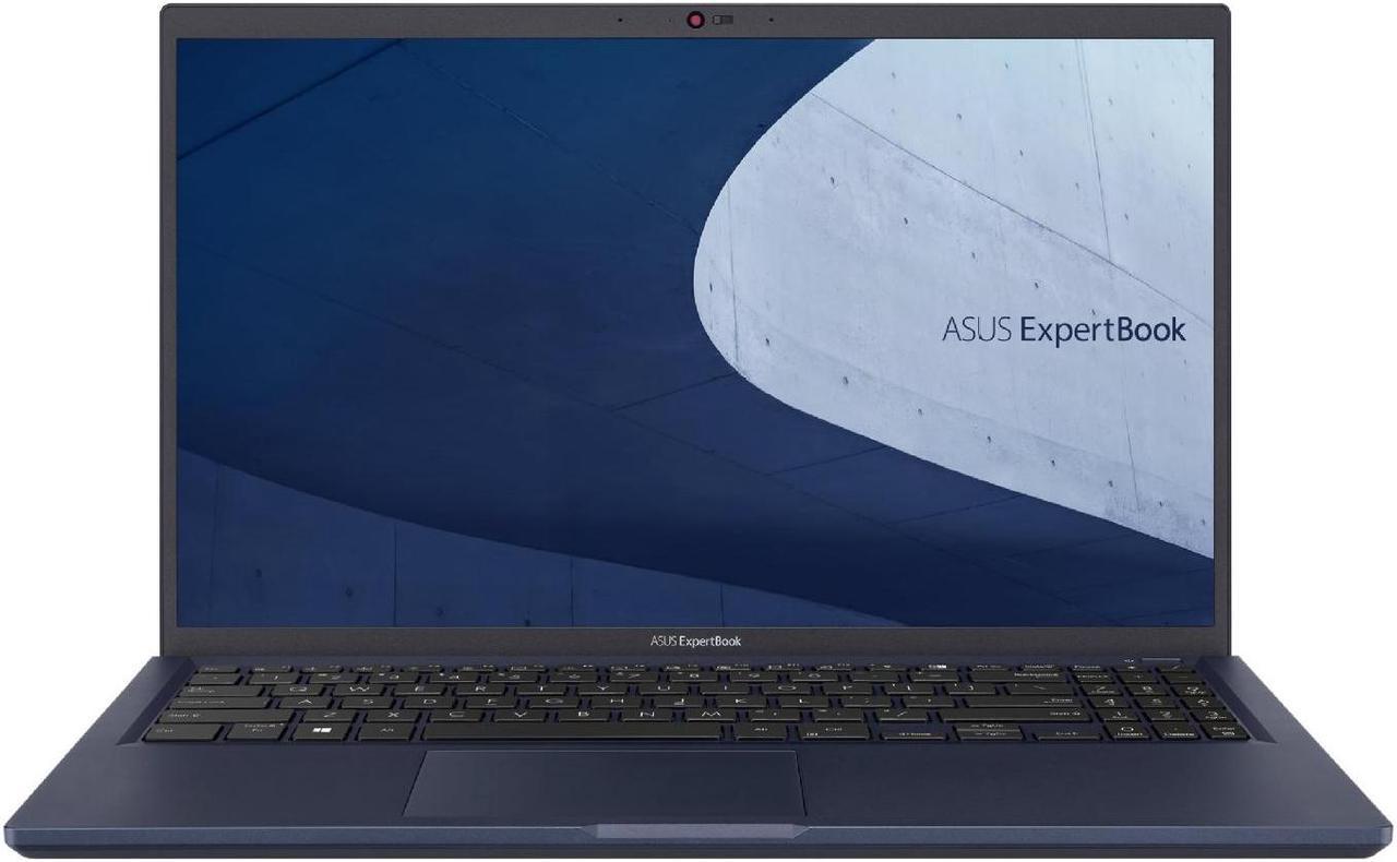 Asus ExpertBook B1 B1500 15.6" Notebook - Full HD - 1920 x 1080 - Intel Core i7 11th Gen i7-1165G7 Quad-core (4 Core) 2.80 GHz - 12 GB Total RAM - 512 GB SSD - Star Black - Intel Chip - Windows 11 Pro