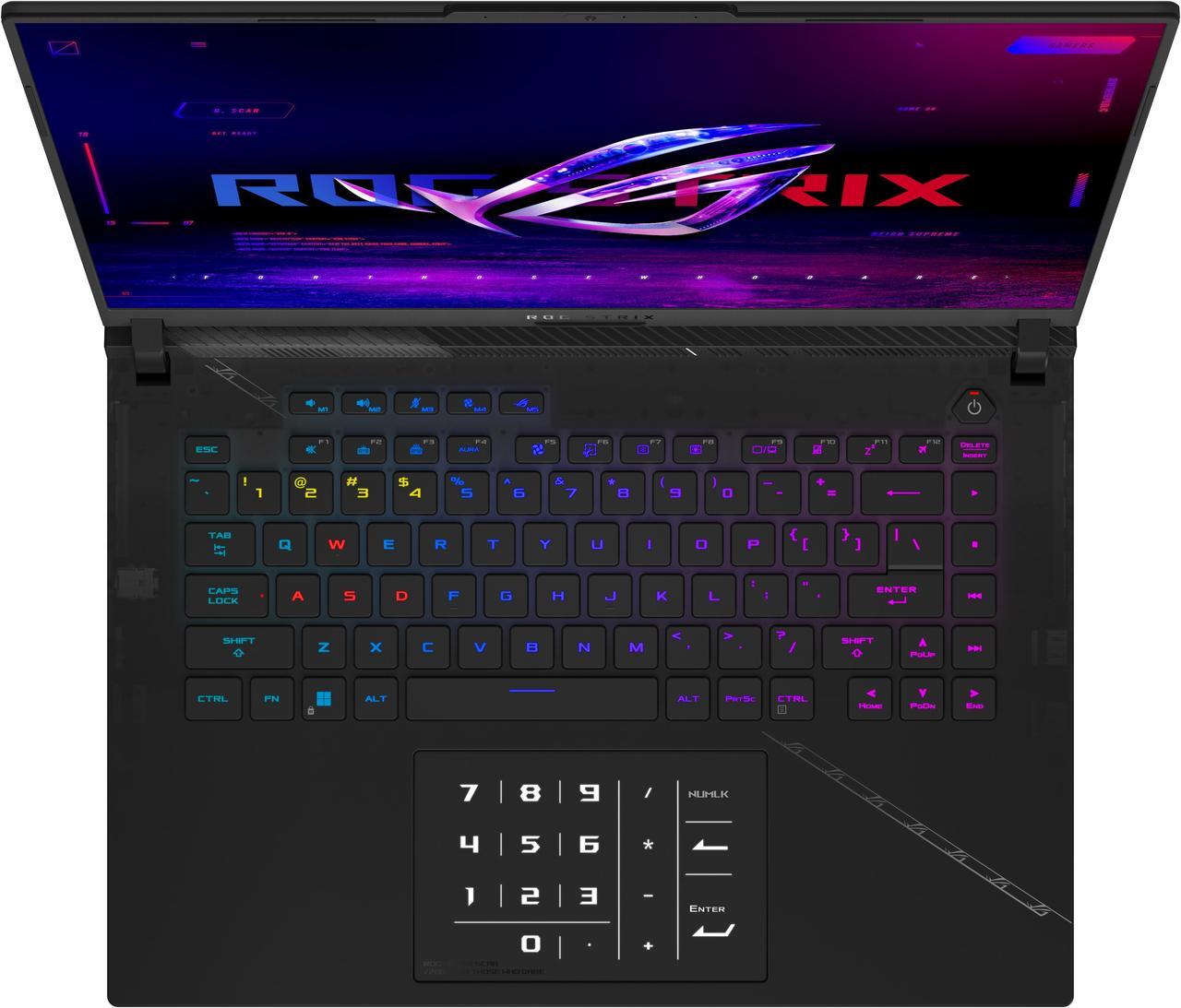 Alt view image 4 of 14 - ASUS ROG Strix SCAR 16 (2023) - 16" GeForce RTX 4090 Laptop GPU - Intel Core i9-13980HX  - 32GB Memory - 2 TB PCIe SSD - Windows 11 Pro 64-bit - Gaming Laptop - 240 Hz Mini LED (G634JY-XS97 )
