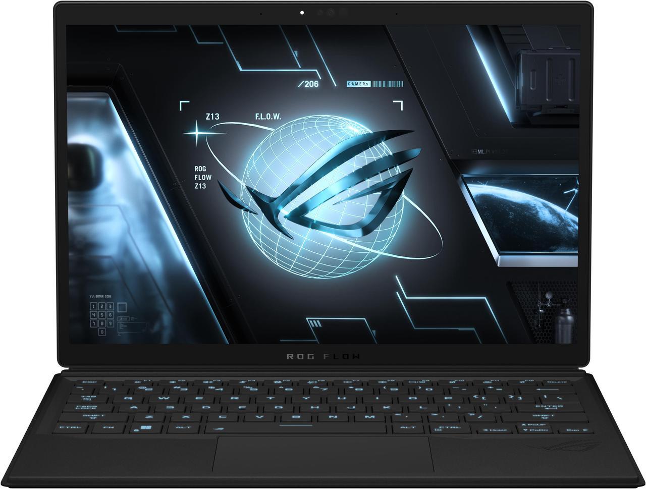 Alt view image 3 of 16 - ASUS ROG Flow Z13 (2023) Gaming Laptop Tablet, 13.4" Nebula Display 16:10 QHD+ 165Hz, GeForce RTX 4050, Intel Core i9-13900H, 16GB LPDDR5, 1TB PCIe SSD, Wi-Fi 6E, Windows 11, GZ301VU-DS94