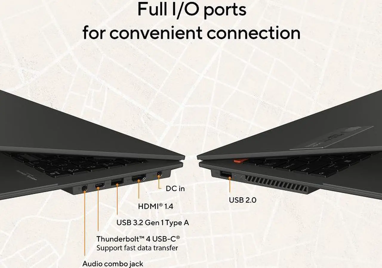 Alt view image 13 of 14 - ASUS VivoBook S 15 OLED Laptop, 15.6” 2.8K 120Hz Display, Intel Evo Platform, Intel Core i9-13900H CPU, 16GB RAM, 1TB SSD, Windows 11 Home, Midnight Black, K5504VA-ES96