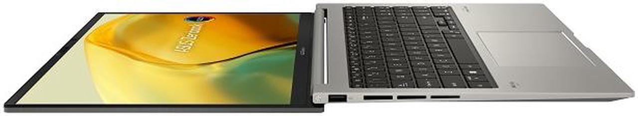 Alt view image 5 of 11 - ASUS Zenbook 15 OLED laptop, 15.6" OLED 2.8K Display, AMD Ryzen 7 7735U CPU, AMD Radeon 680M, 32GB RAM, 1TB SSD, Windows 11 Home, Basalt Grey, UM3504DA-DS76