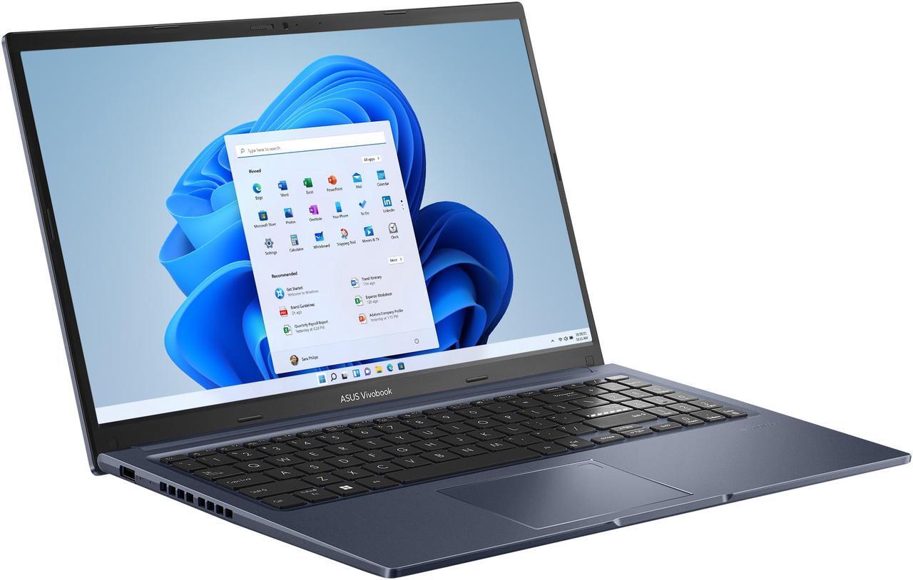 Alt view image 4 of 6 - ASUS Vivobook 15 Slim Laptop, 15.6” FHD Display, Intel Core i5-12500H CPU, Intel Iris Xe graphics, 16GB RAM, 512GB SSD, Windows 11 Home, Quiet Blue, F1502ZA-NB54