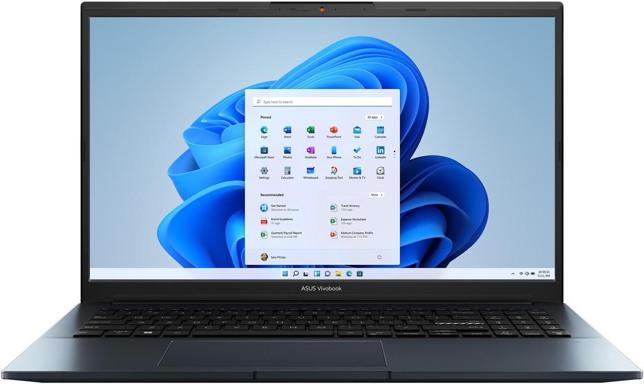 Alt view image 2 of 11 - ASUS Vivobook Pro 15 Laptop, 15.6” FHD Display, AMD Ryzen 9 7940HS Mobile CPU, NVIDIA GeForce RTX 4060 Laptop GPU, 32GB RAM, 1TB SSD, Windows 11 Home, Quiet Blue, M6500XV-EB96