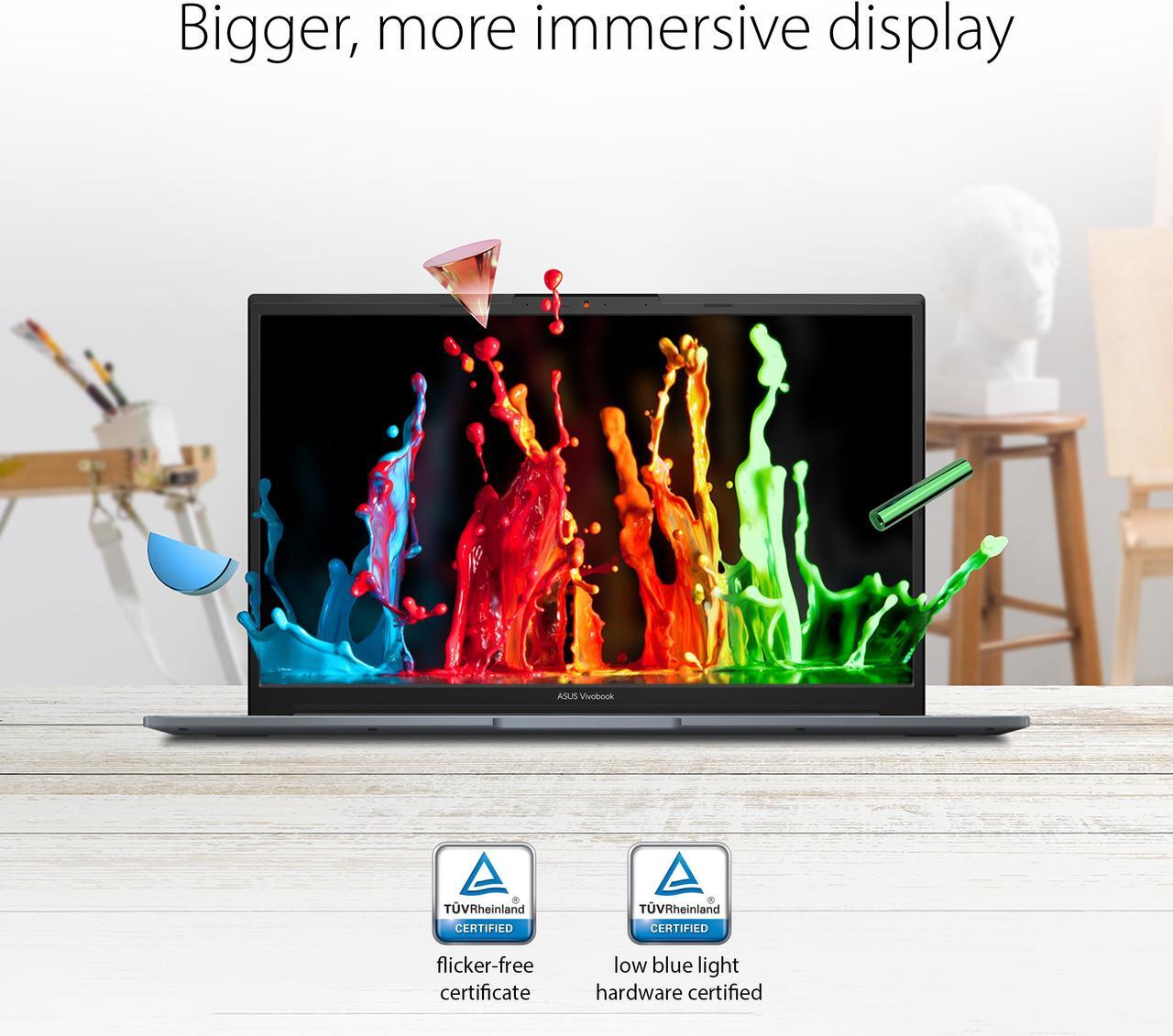 Alt view image 7 of 11 - ASUS Vivobook Pro 15 Laptop, 15.6” FHD Display, AMD Ryzen 9 7940HS Mobile CPU, NVIDIA GeForce RTX 4060 Laptop GPU, 32GB RAM, 1TB SSD, Windows 11 Home, Quiet Blue, M6500XV-EB96