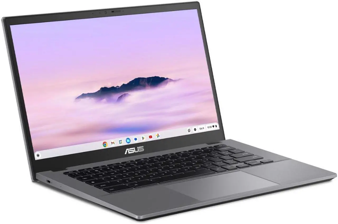 Main image of ASUS Chromebook Plus CX34 laptop with Google AI, 14" Display (1920x1080), Intel Core i5-1235U Processor, 16GB RAM, 256GB UFS Storage, ChromeOS, Rocky Gray, CX3402CBA-DH566-GR