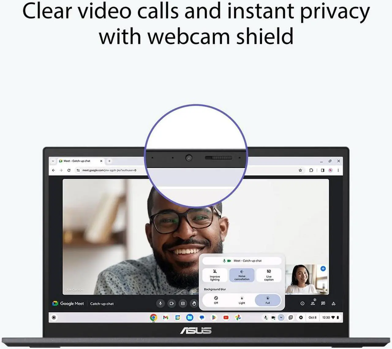 Alt view image 5 of 8 - ASUS Chromebook Plus CX34 laptop with Google AI, 14" Display (1920x1080), Intel Core i5-1235U Processor, 16GB RAM, 256GB UFS Storage, ChromeOS, Rocky Gray, CX3402CBA-DH566-GR