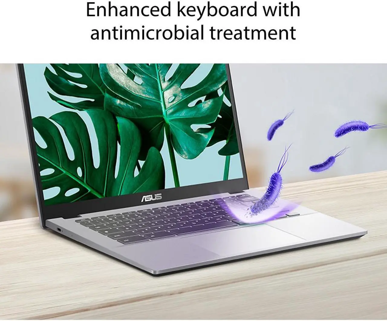 Alt view image 6 of 8 - ASUS Chromebook Plus CX34 laptop with Google AI, 14" Display (1920x1080), Intel Core i5-1235U Processor, 16GB RAM, 256GB UFS Storage, ChromeOS, Rocky Gray, CX3402CBA-DH566-GR