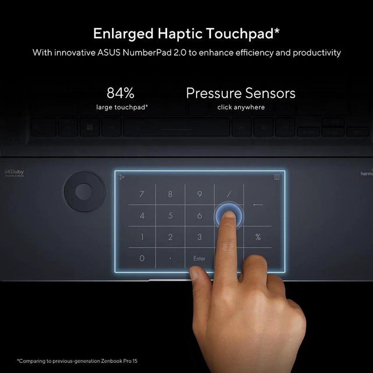 Alt view image 18 of 18 - ASUS Zenbook Pro 16X OLED 16” 4K OLED 16:10 Touch Display, Intel i9-13900H CPU, GeForce RTX 4070 Graphics, 32GB RAM, 1TB SSD, Windows 11 Home, Tech Black, UX7602VI-DH99T