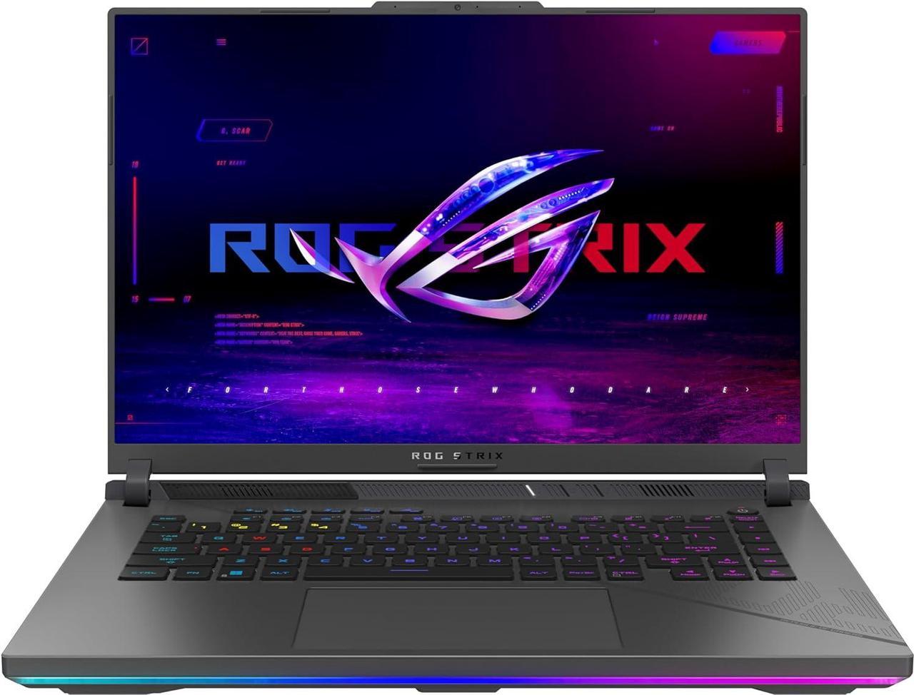 ASUS ROG Strix G16 (2024) Gaming Laptop, 16” Nebula Display 16:10 WQXGA 240Hz, GeForce RTX 4060, Intel Core i9-14900HX, 16GB DDR5, 1TB PCIe SSD, Wi-Fi 6E, Win11, G614JVR-DS91-CA