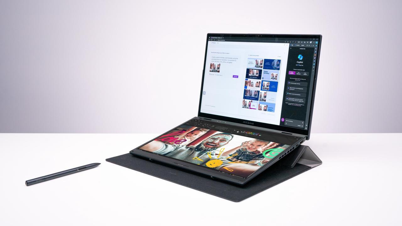 Alt view image 7 of 17 - ASUS ZenBook Duo 14.0" Laptop Ultra 7 255H 32GB RAM 1 TB PCIe SSD Windows 11 Home UX8406CA-DS79T