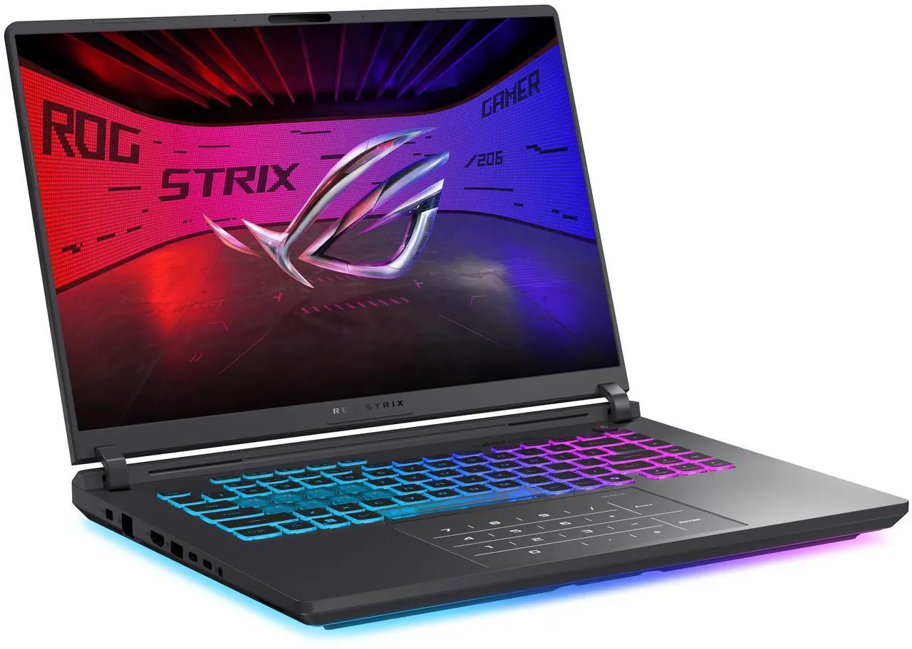 Alt view image 2 of 13 - ASUS ROG Strix G16 - 16" GeForce RTX 5070 Laptop GPU - AMD Ryzen 9 9955HX  - 32GB Memory - 1 TB PCIe SSD - Windows 11 Home - Gaming Laptop - 240 Hz (G614FP-DS96 )