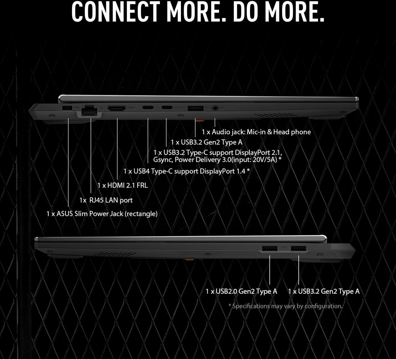 Alt view image 7 of 12 - ASUS TUF Gaming A16 - 16" GeForce RTX 5060 Laptop GPU - AMD Ryzen 7 260  - 16GB Memory - 512 GB NVMe SSD - Windows 11 Home - Gaming Laptop - 165 Hz IPS (FA608UM-NS73 )