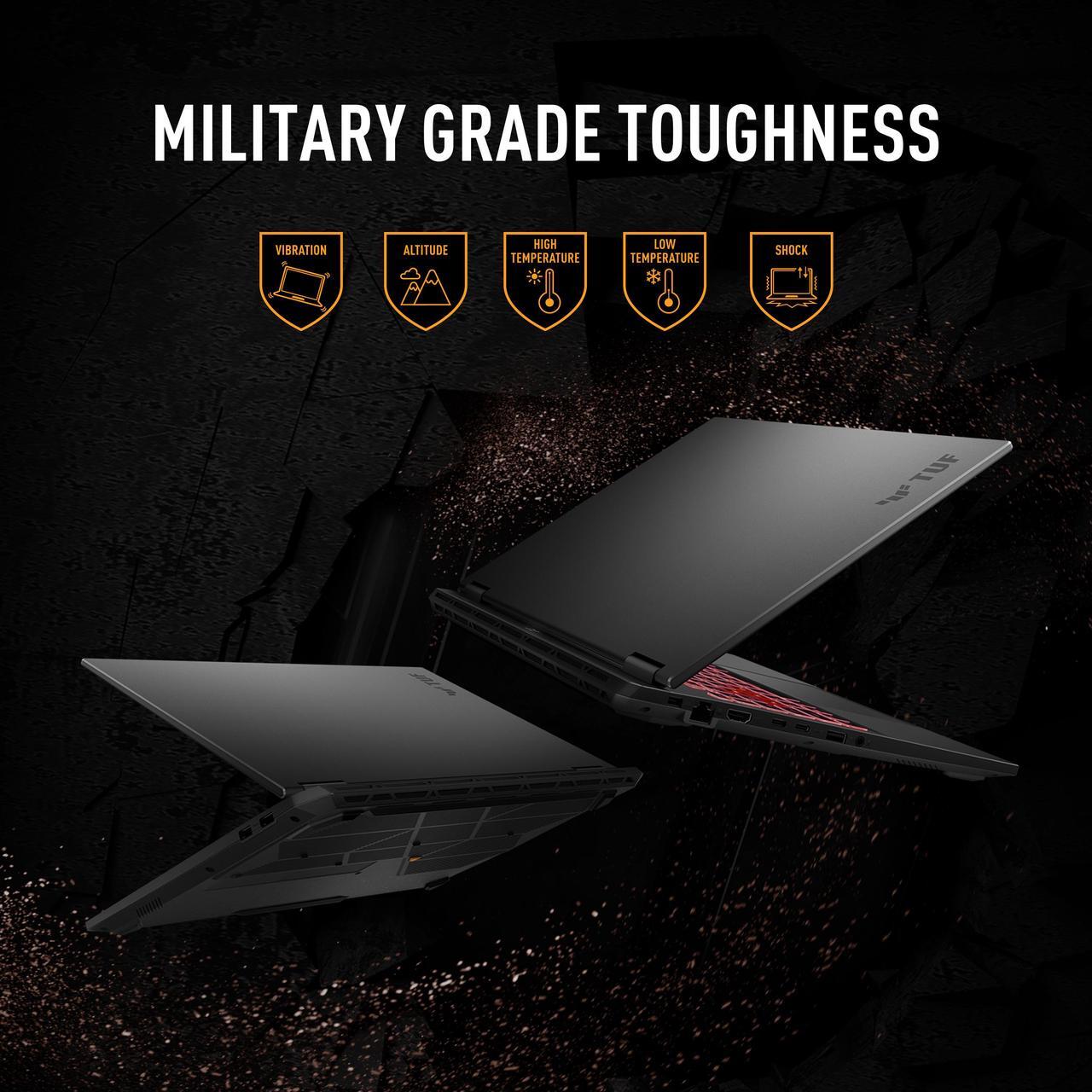 Alt view image 8 of 12 - ASUS TUF Gaming A16 - 16" GeForce RTX 5060 Laptop GPU - AMD Ryzen 7 260  - 16GB Memory - 512 GB NVMe SSD - Windows 11 Home - Gaming Laptop - 165 Hz IPS (FA608UM-NS73 )