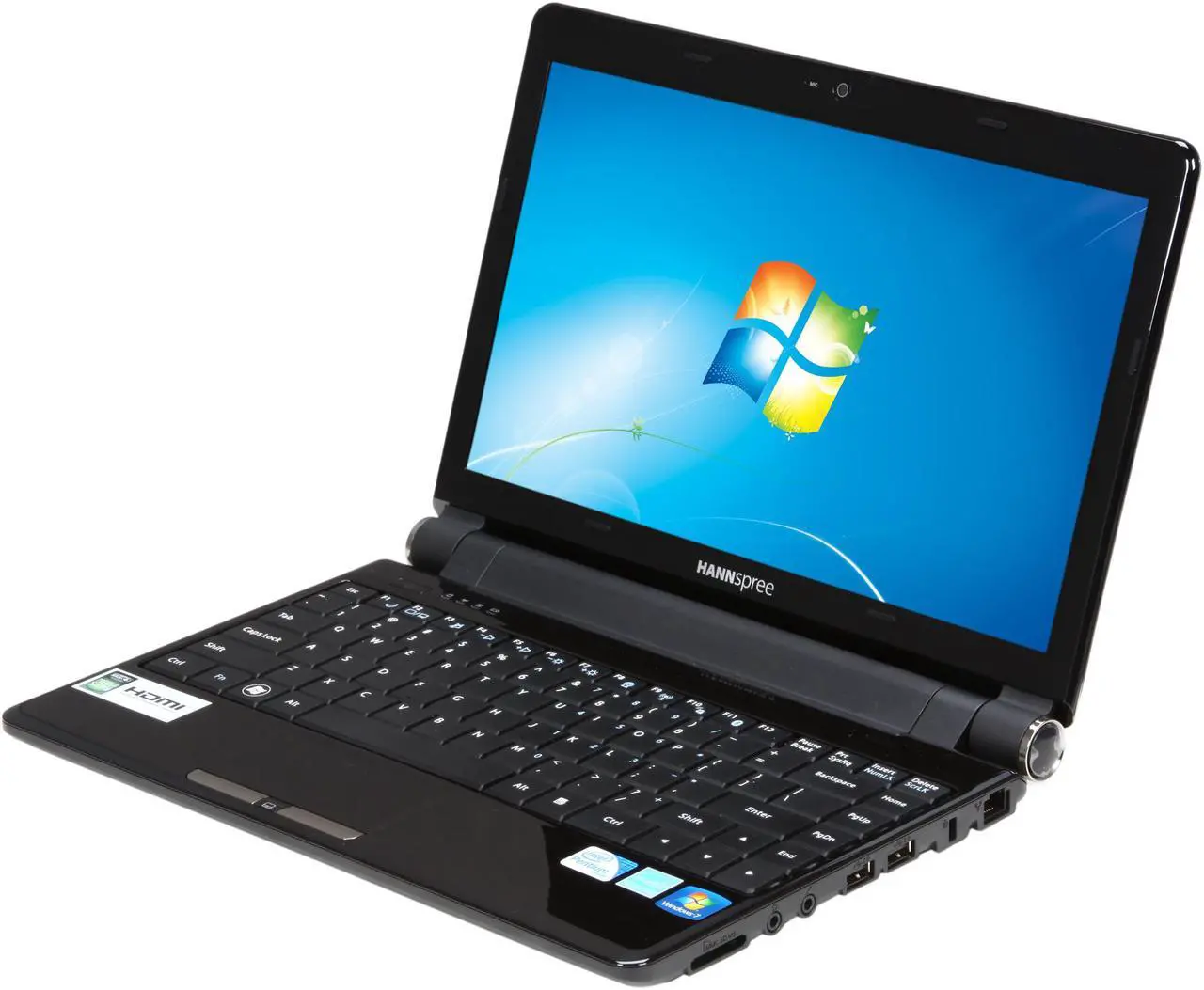 Main image of Hannspree Laptop Intel Pentium SU4100 2GB Memory 320GB HDD Intel GMA 4500MHD 12.1" Windows 7 Home Premium SN12E23BUP212