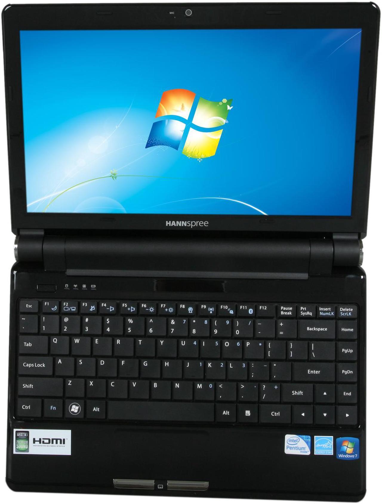 Alt view image 6 of 7 - Hannspree Laptop Intel Pentium SU4100 2GB Memory 320GB HDD Intel GMA 4500MHD 12.1" Windows 7 Home Premium SN12E238UP212