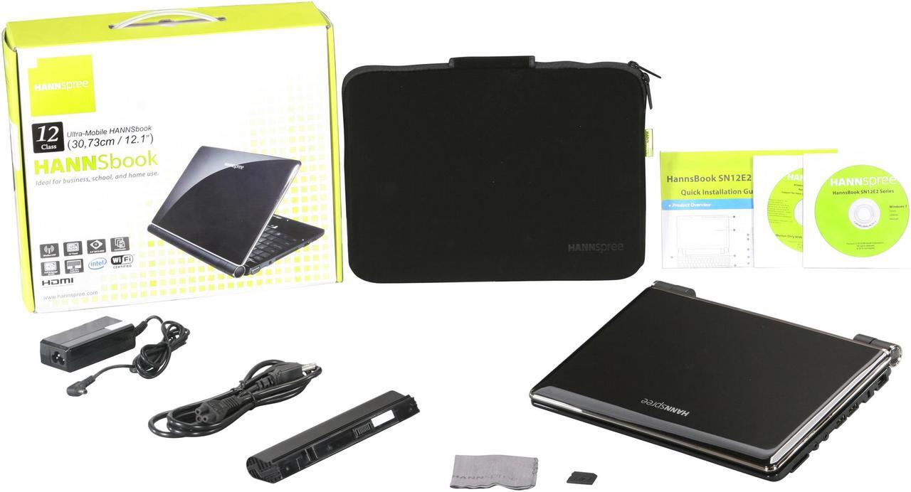 Alt view image 8 of 8 - Hannspree Laptop Intel Pentium SU4100 2GB Memory 320GB HDD Intel GMA 4500MHD 12.1" Windows 7 Home Premium SN12E24B7P
