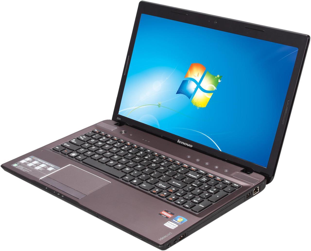 Main image of Lenovo Laptop IdeaPad AMD A4-3300M 4GB Memory 500GB HDD AMD Radeon HD 6480G 15.6" Windows 7 Home Premium 64-bit Z575 (129922U)