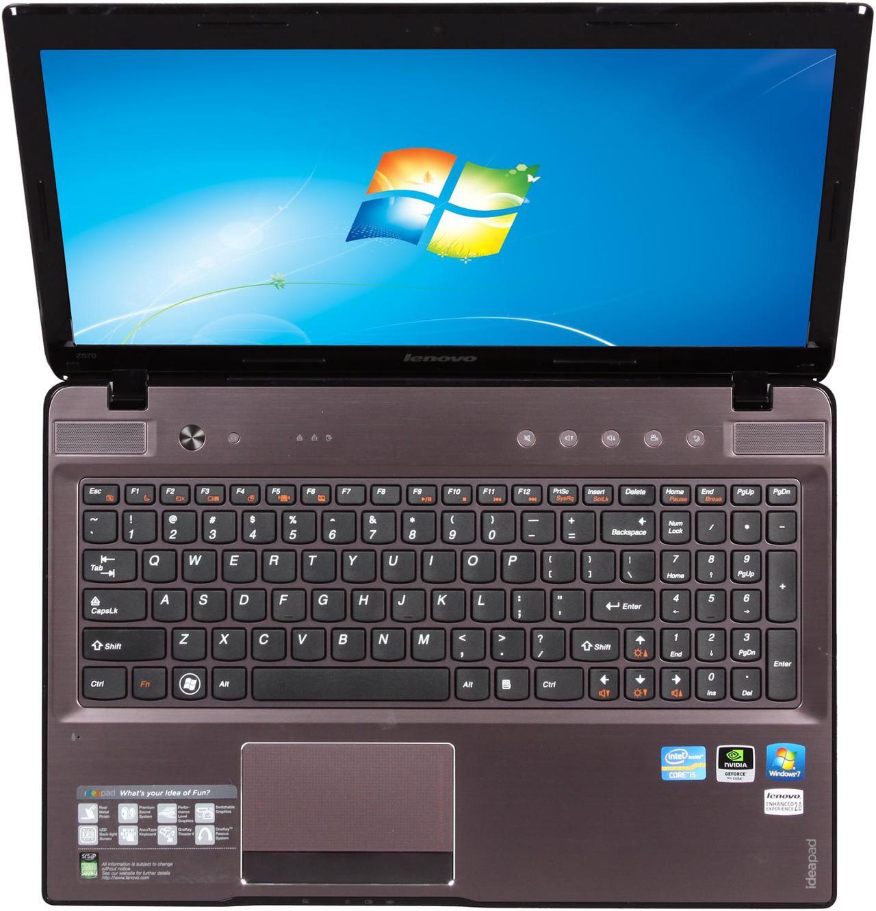 Alt view image 6 of 8 - Lenovo Laptop IdeaPad Intel Core i5-2450M 6GB Memory 500GB HDD NVIDIA GeForce GT 630M 15.6" Windows 7 Home Premium 64-Bit Z570 (1024DMU)