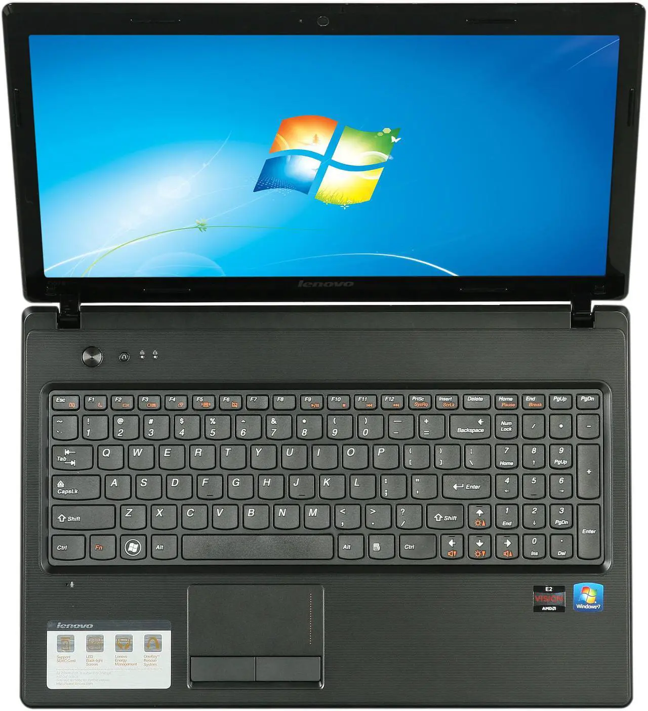 Alt view image 6 of 8 - Lenovo Laptop AMD E-450 2GB Memory 320GB HDD AMD Radeon HD 6320 15.6" Windows 7 Home Premium 64-Bit G575 (438358U)