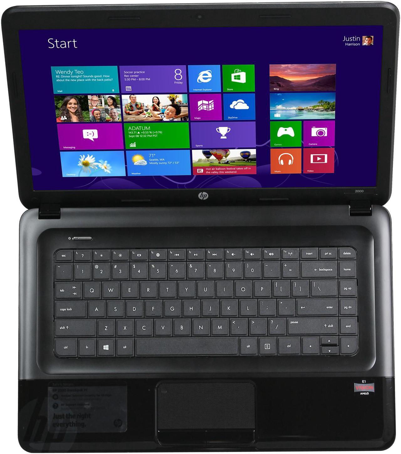 Alt view image 6 of 8 - HP Laptop AMD E1-1200 4GB Memory 320GB HDD AMD Radeon HD 7310 15.6" Windows 8 2000-2b10NR