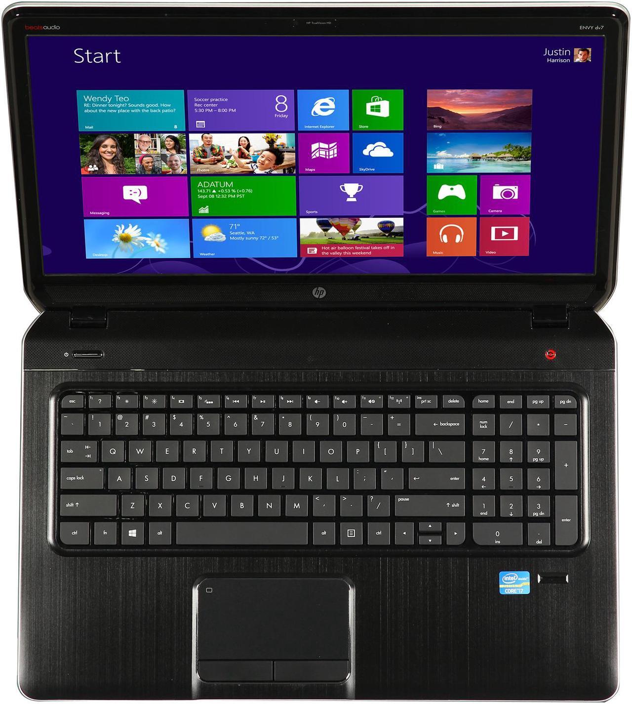 Alt view image 6 of 8 - HP Laptop ENVY dv7 Intel Core i7-3630QM 12GB Memory 1TB HDD Intel HD Graphics 4000 17.3" Windows 8 dv7-7243cl