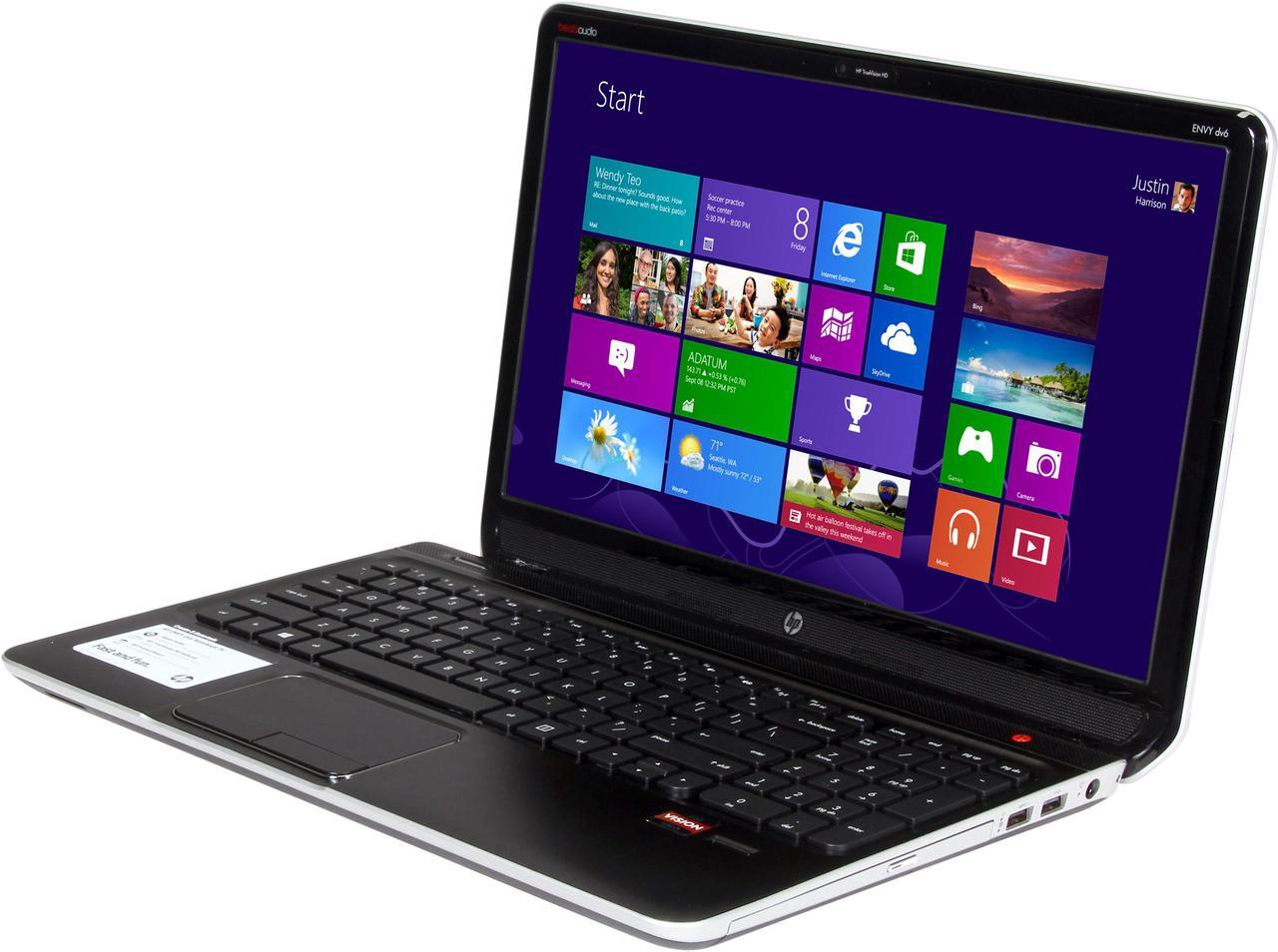 Main image of HP Laptop ENVY dv6 AMD A10-4600M 8GB Memory 750GB HDD AMD Radeon HD 7660G 15.6" Windows 8 DV6-7229WM
