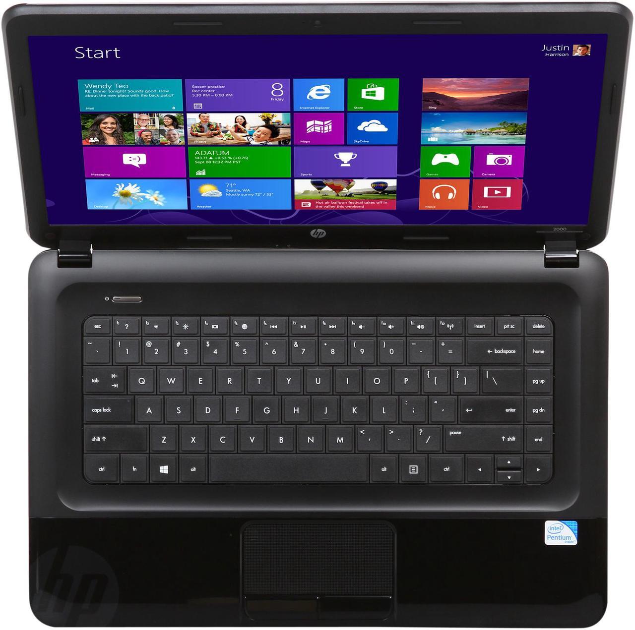 Alt view image 6 of 8 - HP Laptop Intel Pentium 2020M 4GB DDR3 Memory 500GB HDD Intel HD Graphics 15.6" Windows 8 2000-2c20NR